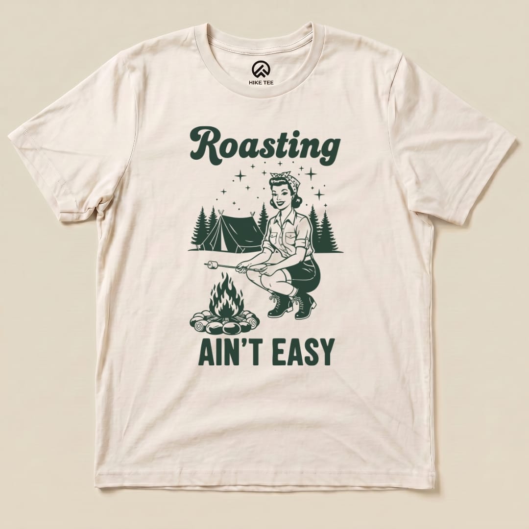 Hike Tee T-Shirt Natural / S Retro Raosting Shirt