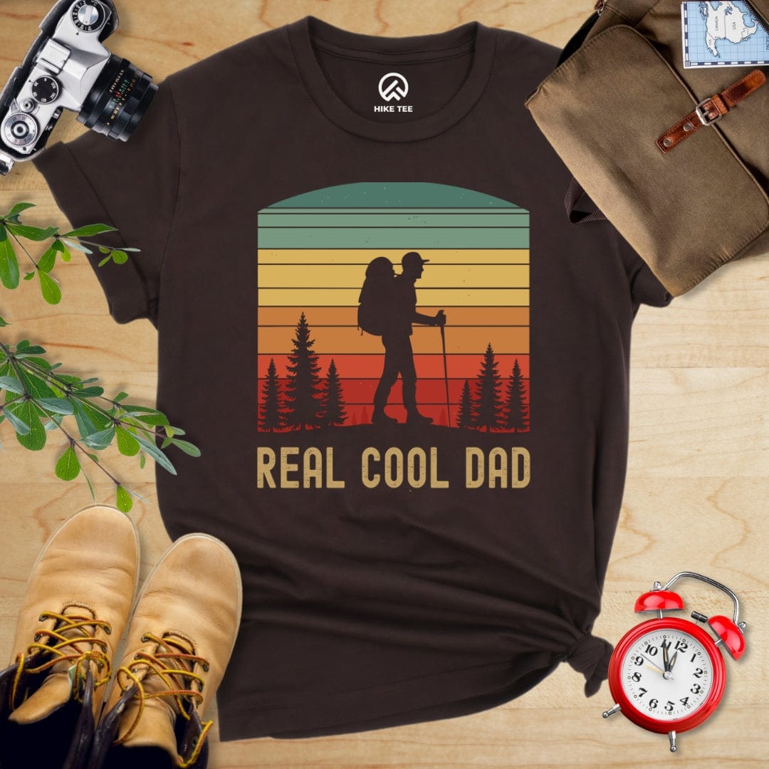 Hike Tee T-Shirt Brown / S Retro Real Cool Dad Shirt