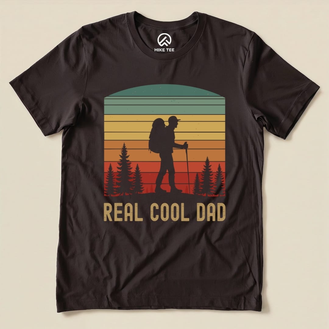 Hike Tee T-Shirt Brown / S Retro Real Cool Dad Shirt