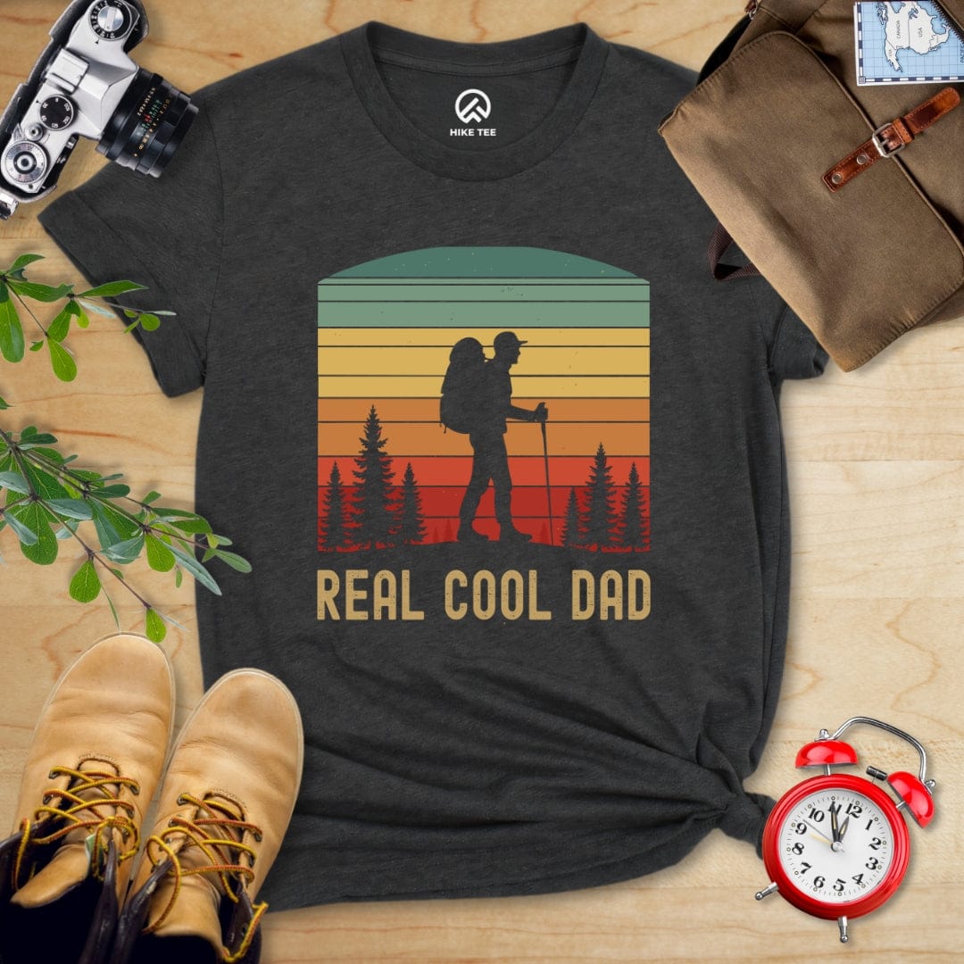 Hike Tee T-Shirt Dark Grey Heather / S Retro Real Cool Dad Shirt