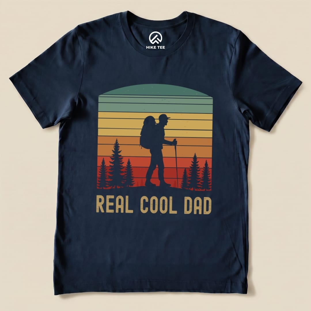 Hike Tee T-Shirt Navy / S Retro Real Cool Dad Shirt