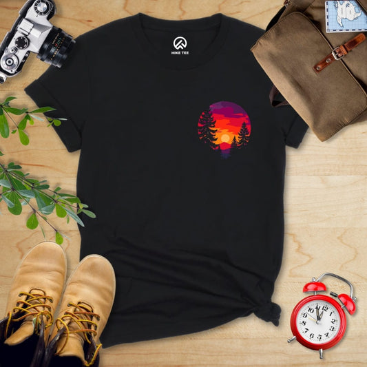 Hike Tee T-Shirt Black / S Retro Sunset Shirt
