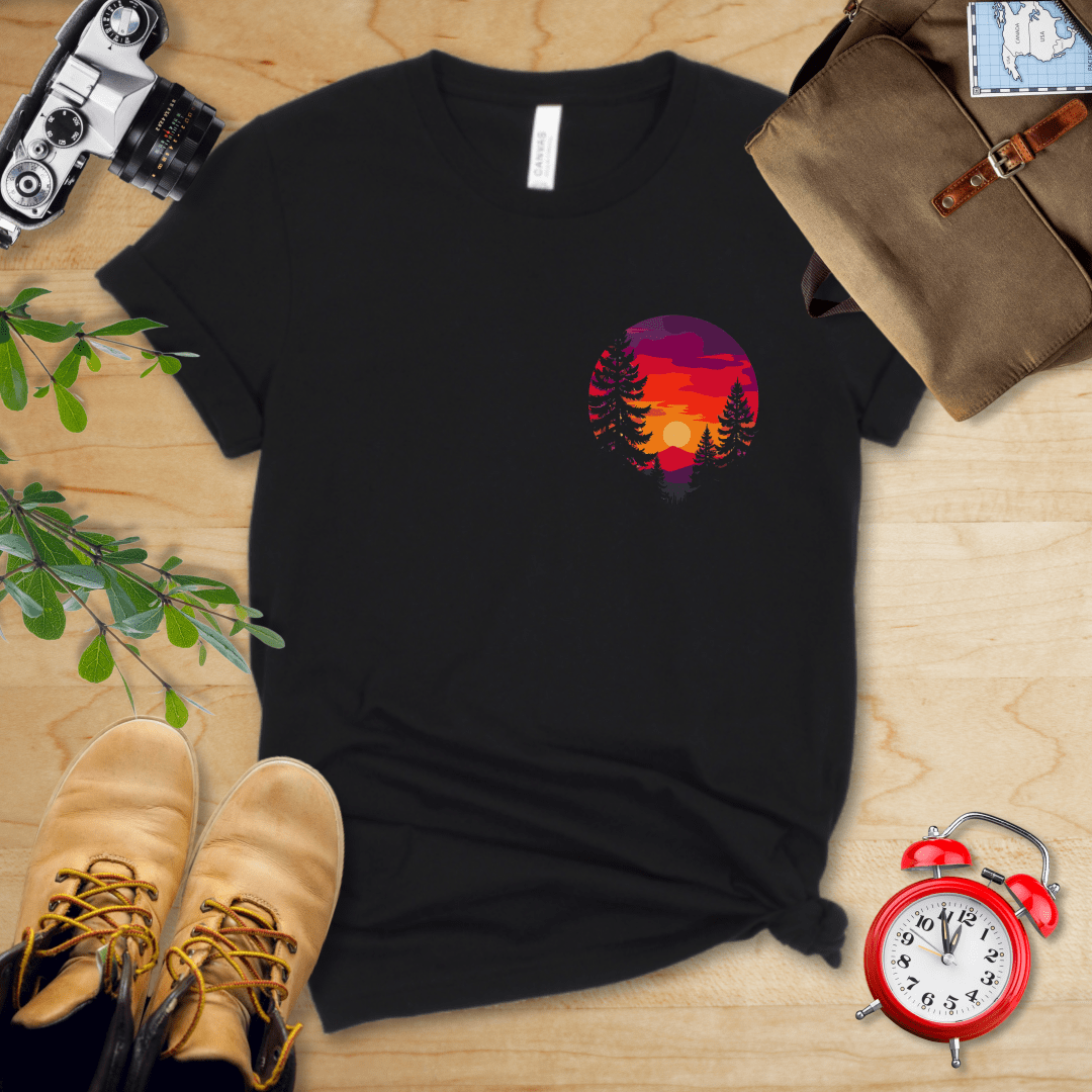 Hike Tee T-Shirt Black / S Retro Sunset Shirt