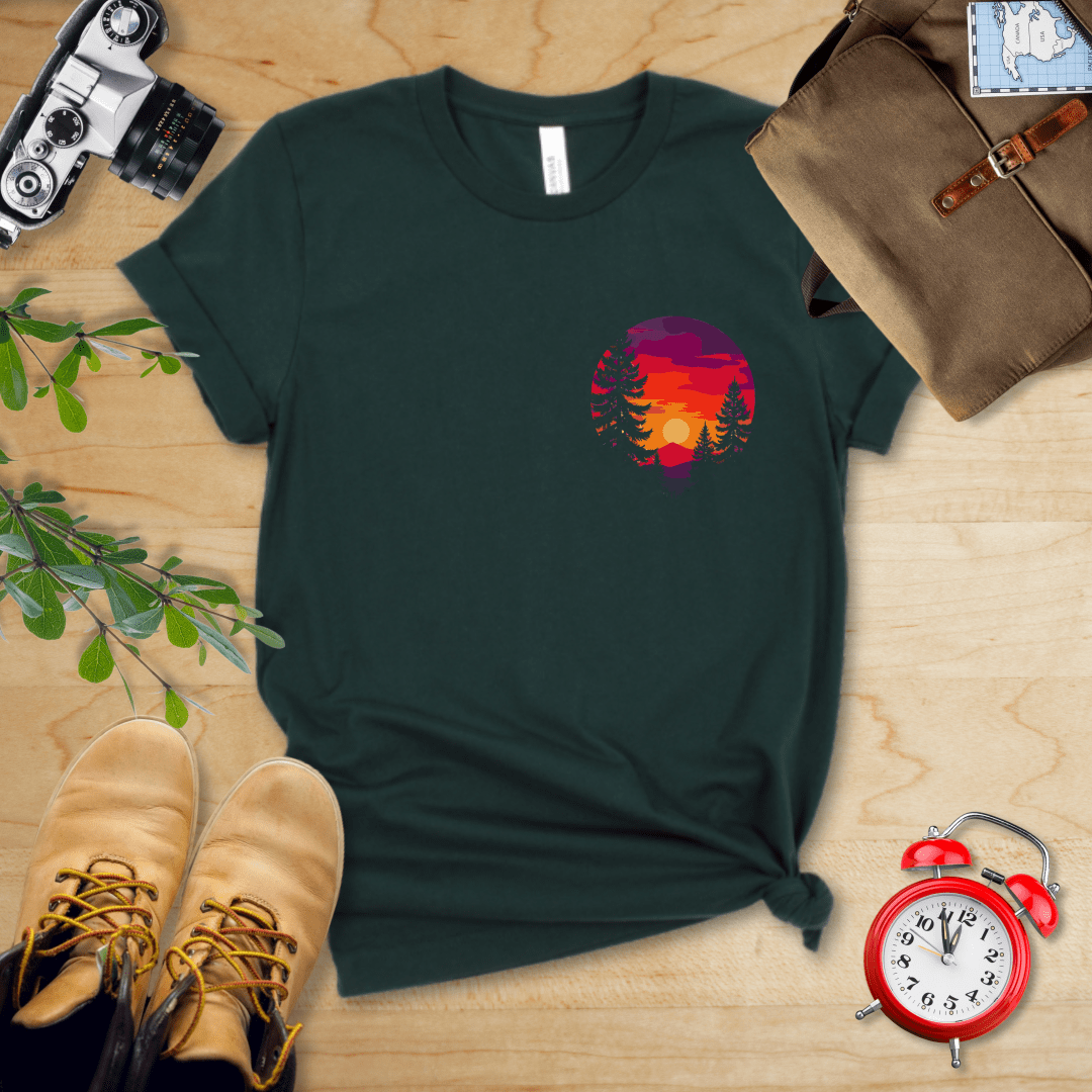 Hike Tee T-Shirt Forest / S Retro Sunset Shirt