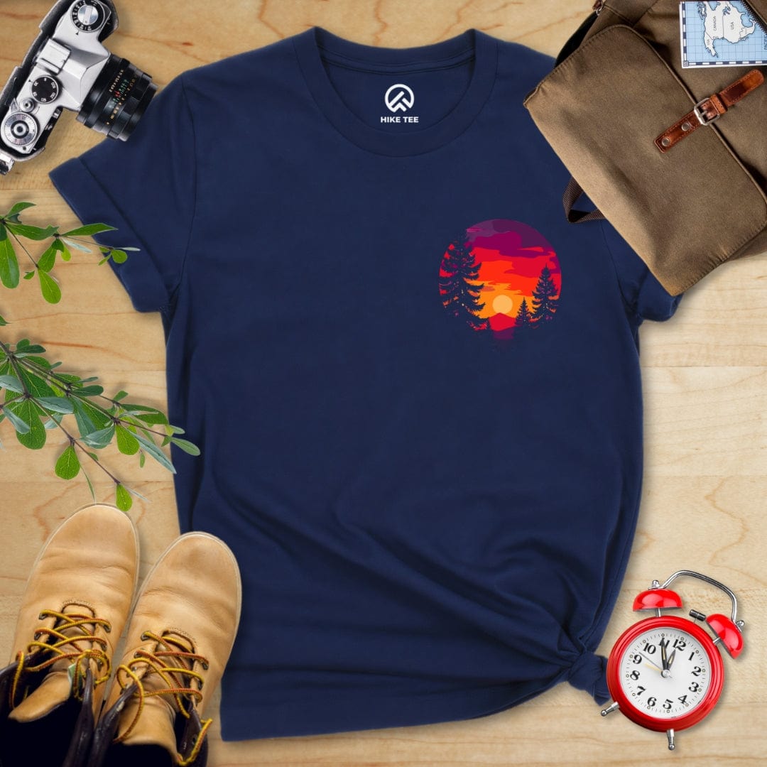 Hike Tee T-Shirt Navy / S Retro Sunset Shirt