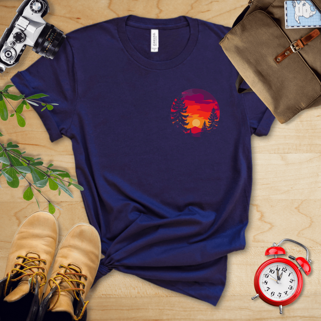 Hike Tee T-Shirt Navy / S Retro Sunset Shirt