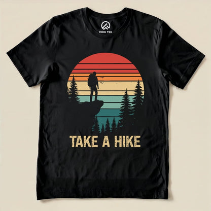 Hike Tee T-Shirt Black / S Retro Take a Hike Shirt