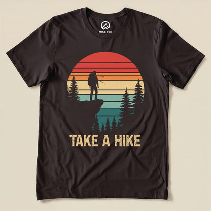Hike Tee T-Shirt Brown / S Retro Take a Hike Shirt