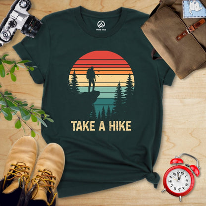 Hike Tee T-Shirt Forest / S Retro Take a Hike Shirt