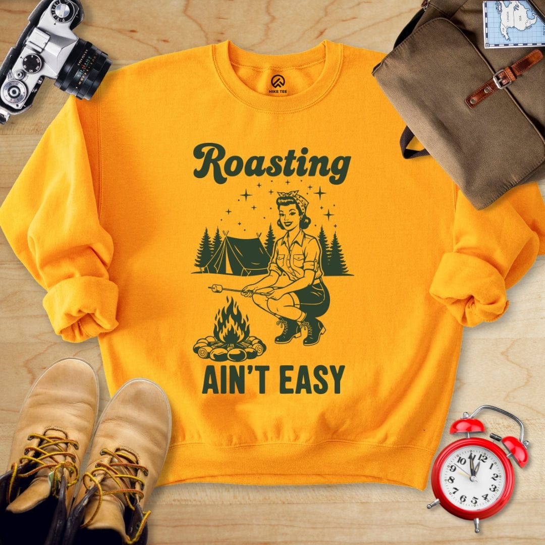 Hike Tee Sweatshirt Gold / S Roasting Retro Sweatshirt