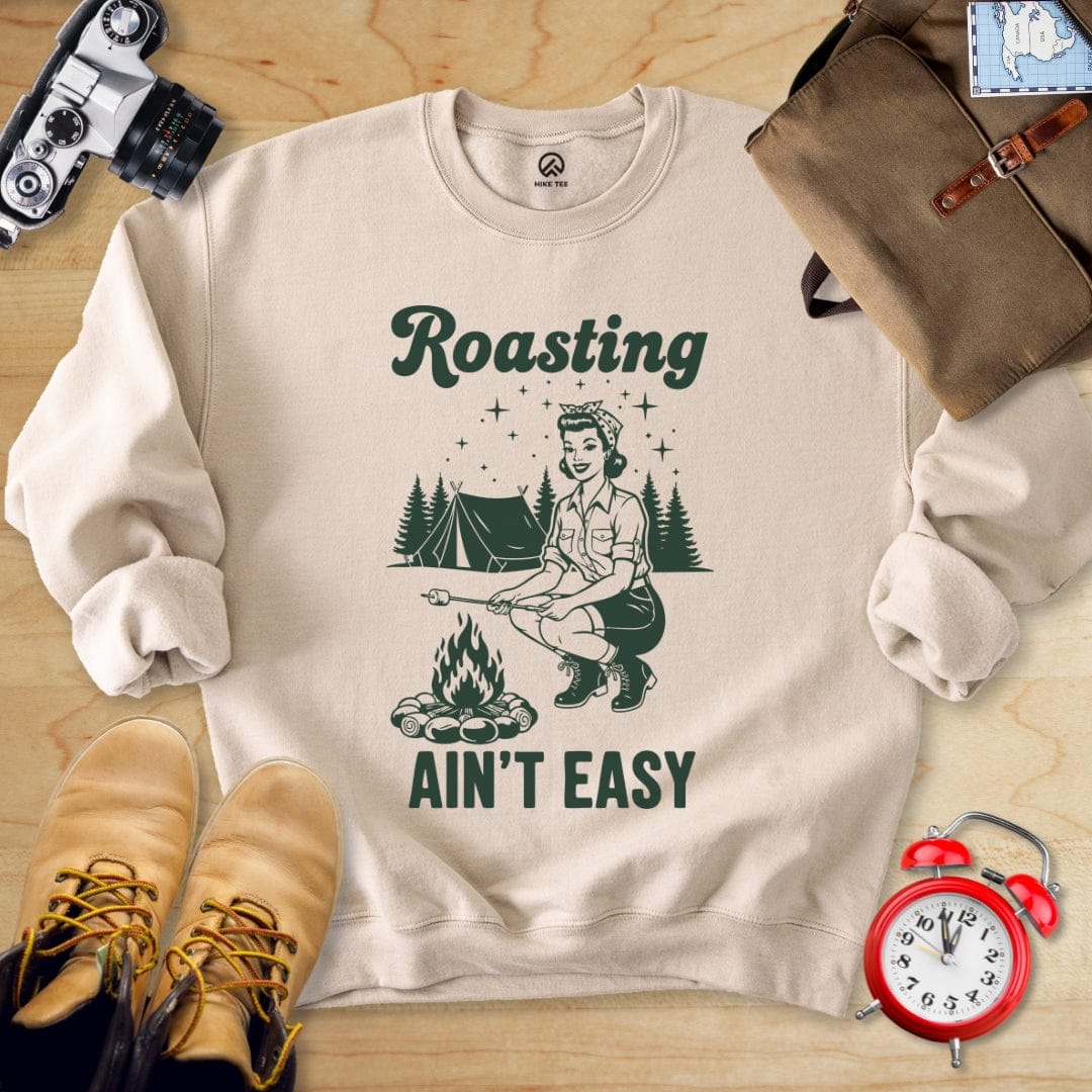 Hike Tee Sweatshirt Sand / S Roasting Retro Sweatshirt