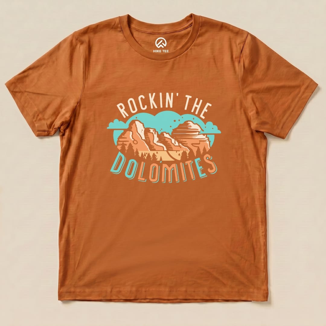 Rockin' The Dolomites Shirt Hike Tee T-Shirt Autumn / S