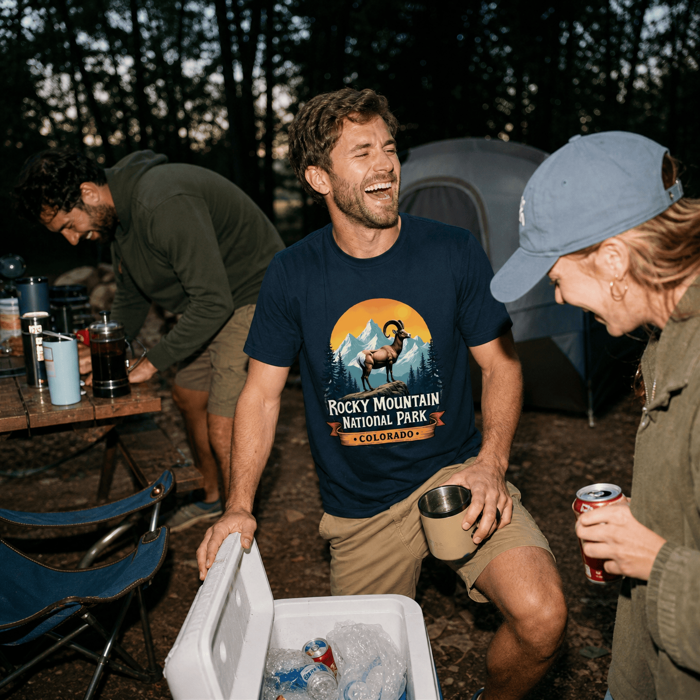 Rocky Mountains Bighorn Sheep Shirt Hike Tee T-Shirt