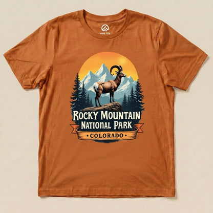 Hike Tee T-Shirt Autumn / S Rocky Mountains Bighorn Sheep Shirt