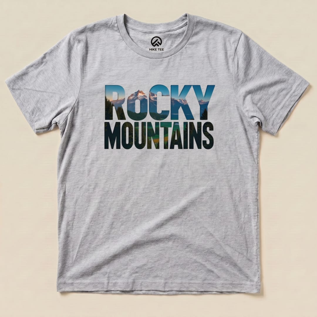 Hike Tee T-Shirt Athletic Heather / S Rocky Mountains Shirt