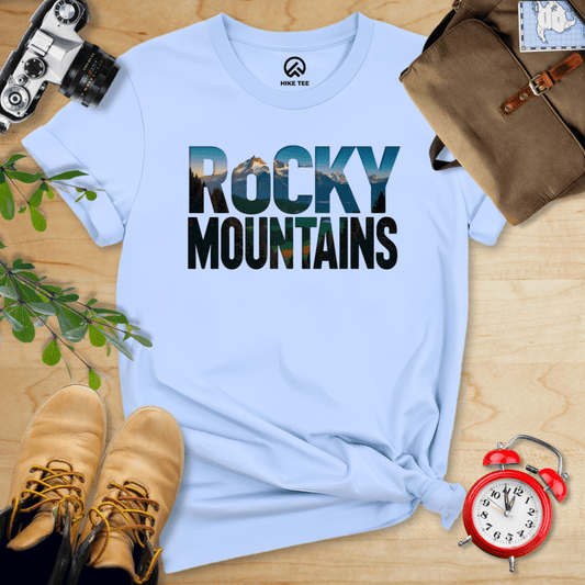 Hike Tee T-Shirt Baby Blue / S Rocky Mountains Shirt