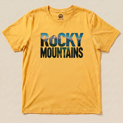 Hike Tee T-Shirt Gold / S Rocky Mountains Shirt