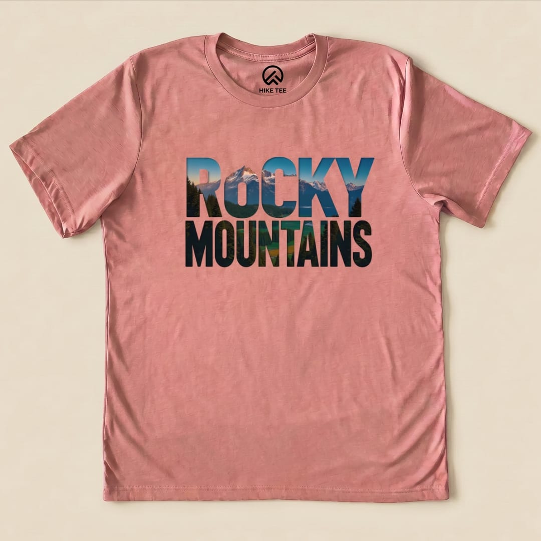 Hike Tee T-Shirt Heather Mauve / S Rocky Mountains Shirt