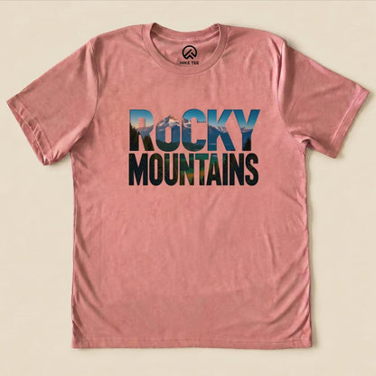 Hike Tee T-Shirt Heather Mauve / S Rocky Mountains Shirt