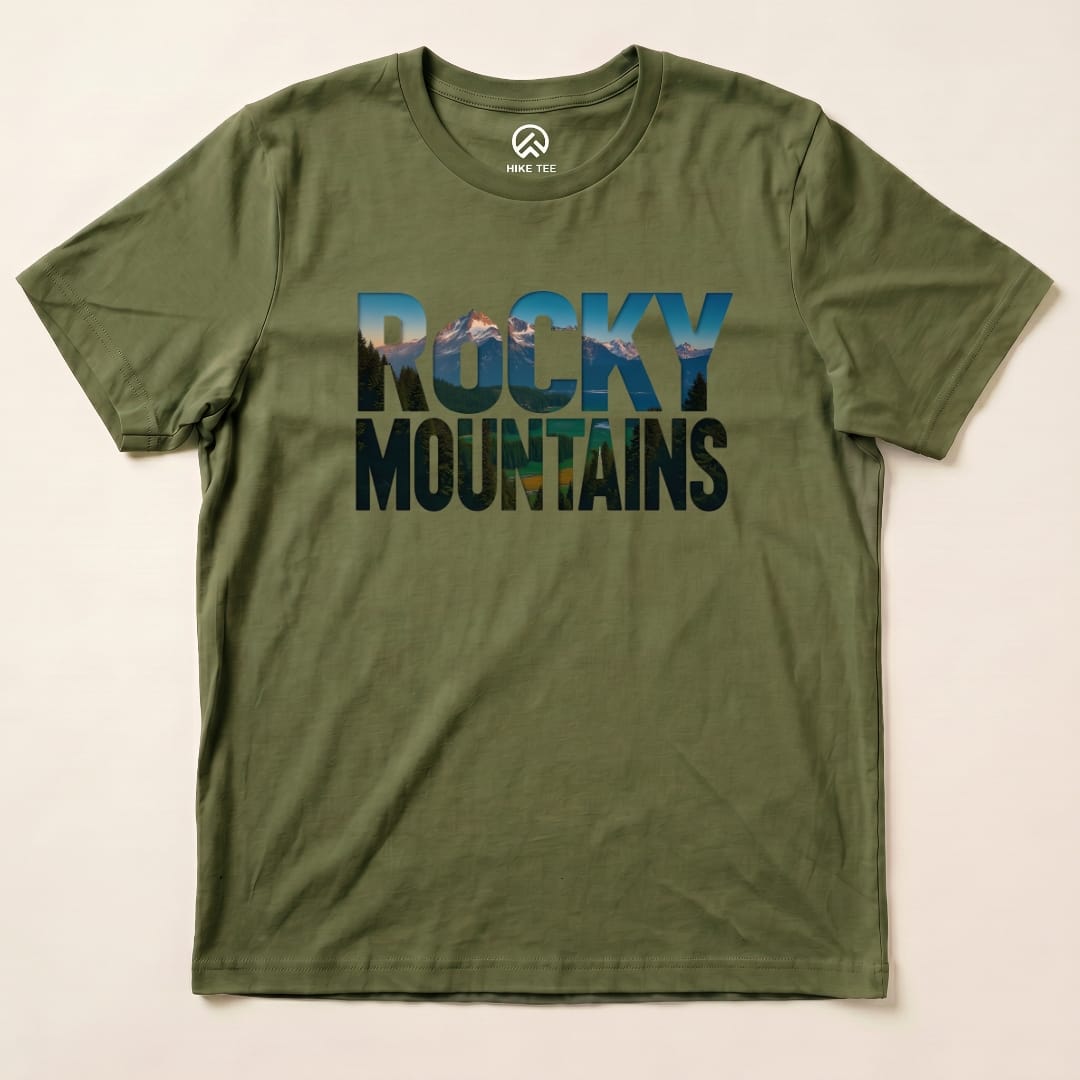 Hike Tee T-Shirt Military Green / S Rocky Mountains Shirt