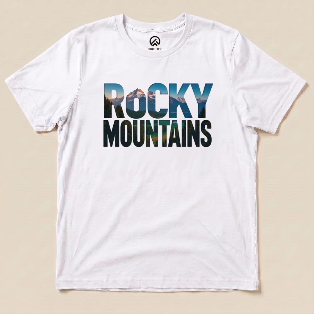 Hike Tee T-Shirt White / S Rocky Mountains Shirt