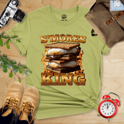 Hike Tee T-Shirt Heather Green / S S'mores King Camping Shirt
