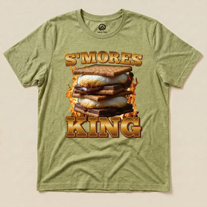 Hike Tee T-Shirt Heather Green / S S'mores King Camping Shirt