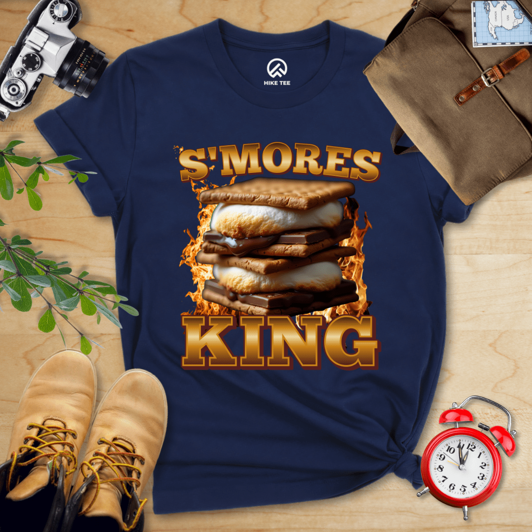 Hike Tee T-Shirt Navy / S S'mores King Camping Shirt