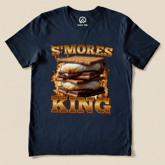 Hike Tee T-Shirt Navy / S S'mores King Camping Shirt