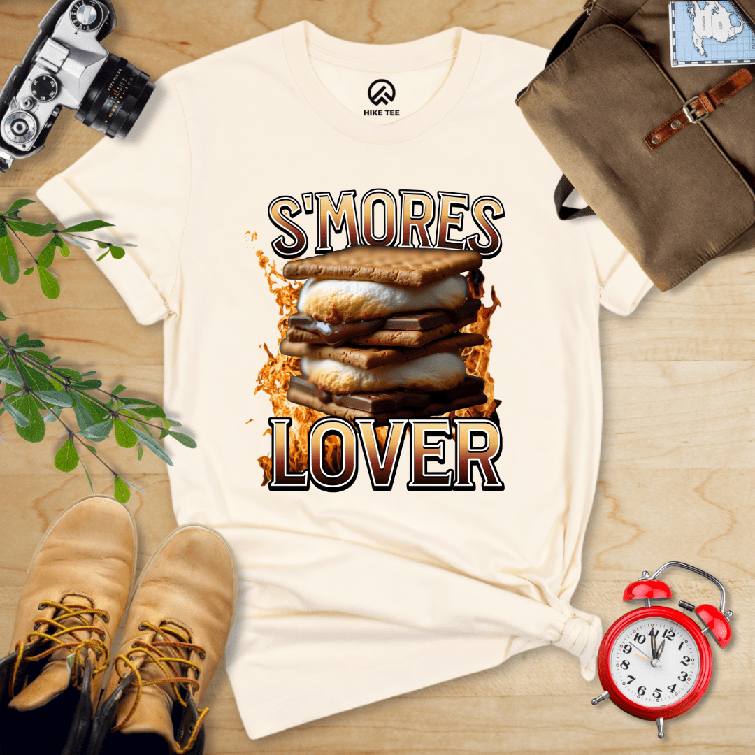 Hike Tee T-Shirt Natural / S S'mores Lover Camping Shirt