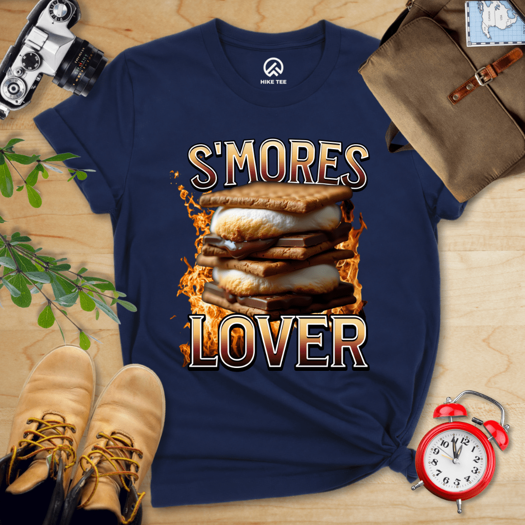 Hike Tee T-Shirt Navy / S S'mores Lover Camping Shirt