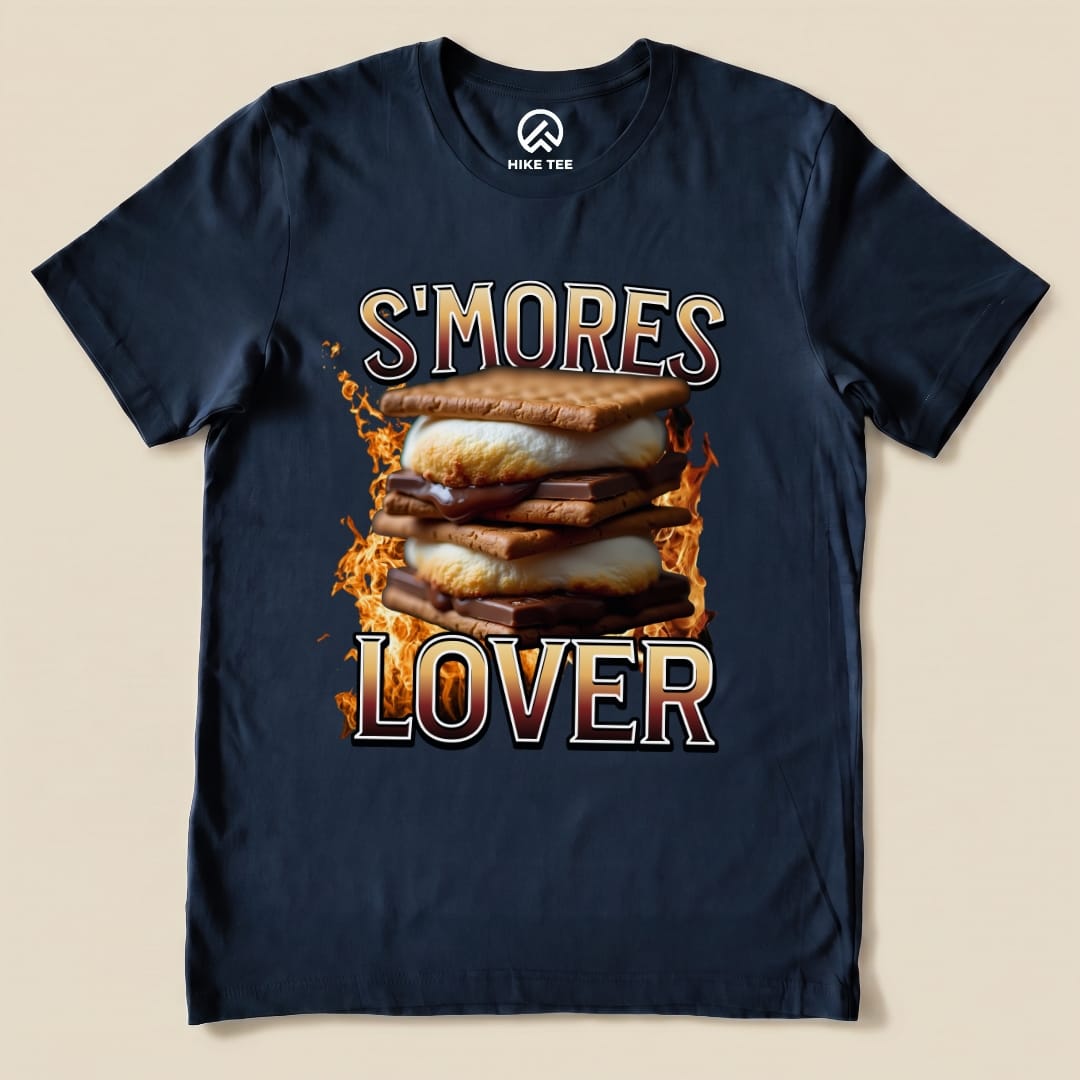 Hike Tee T-Shirt Navy / S S'mores Lover Camping Shirt