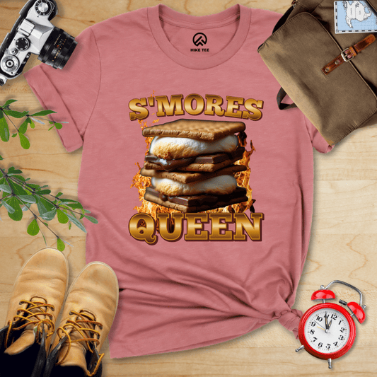 Hike Tee T-Shirt Heather Mauve / S S'mores Queen Camping Shirt
