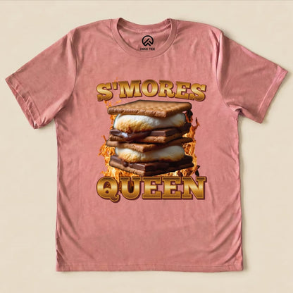 Hike Tee T-Shirt Heather Mauve / S S'mores Queen Camping Shirt