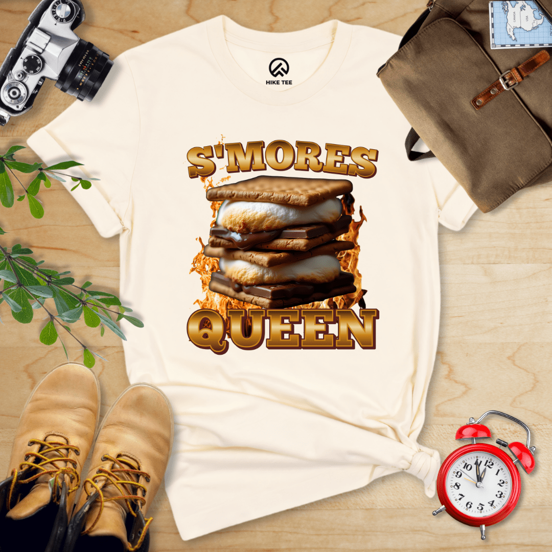 Hike Tee T-Shirt Natural / S S'mores Queen Camping Shirt