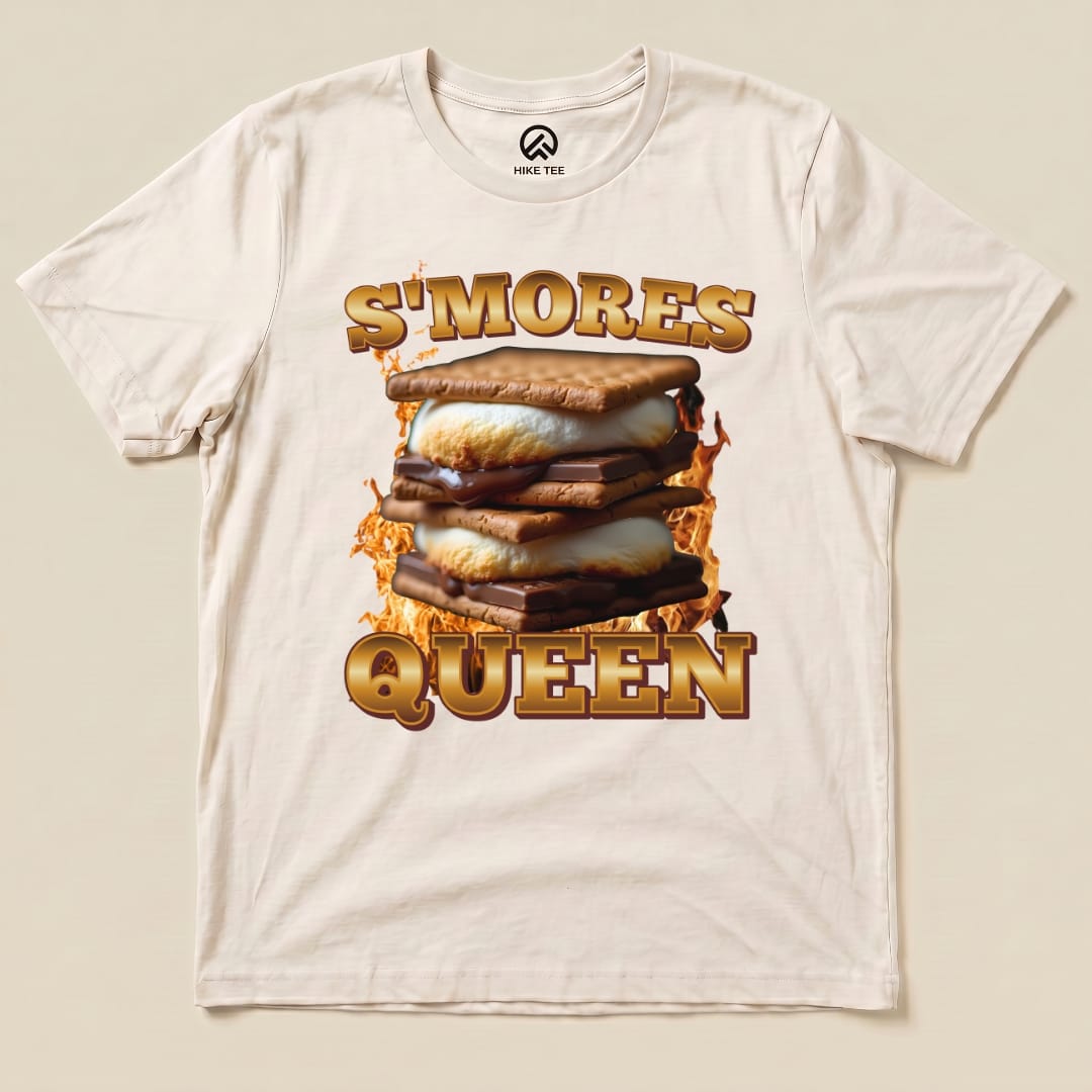 Hike Tee T-Shirt Natural / S S'mores Queen Camping Shirt