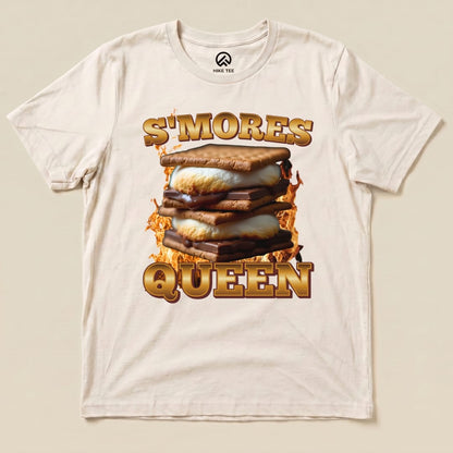 Hike Tee T-Shirt Natural / S S'mores Queen Camping Shirt