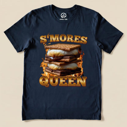 Hike Tee T-Shirt Navy / S S'mores Queen Camping Shirt