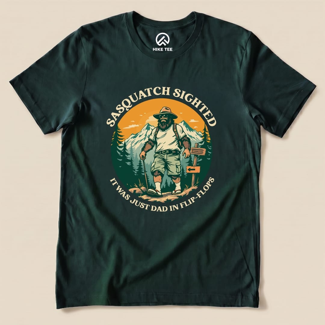 Hike Tee T-Shirt Forest / S Sasquatch in Flip Flops Shirt