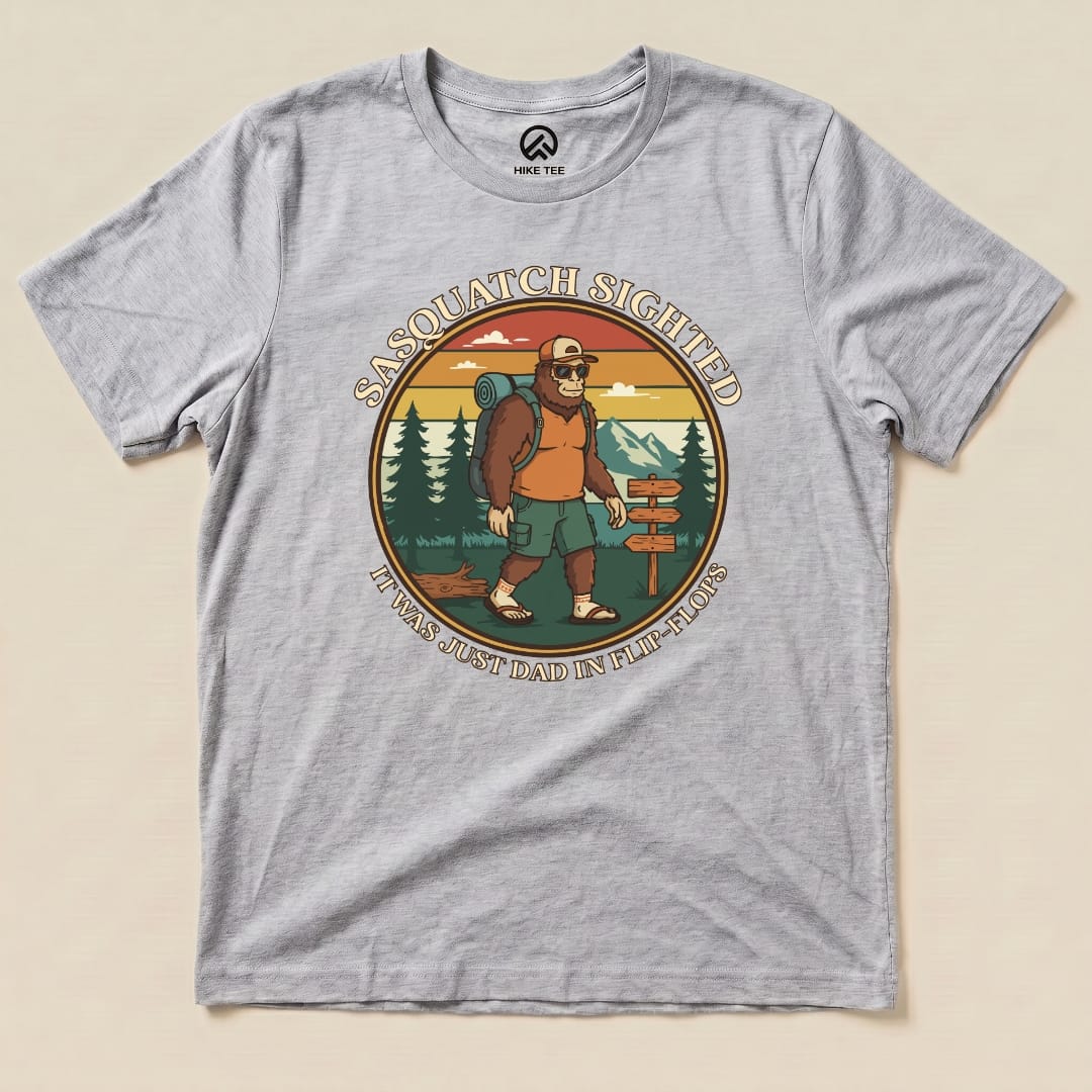 Hike Tee T-Shirt Athletic Heather / S Sasquatch Shirt
