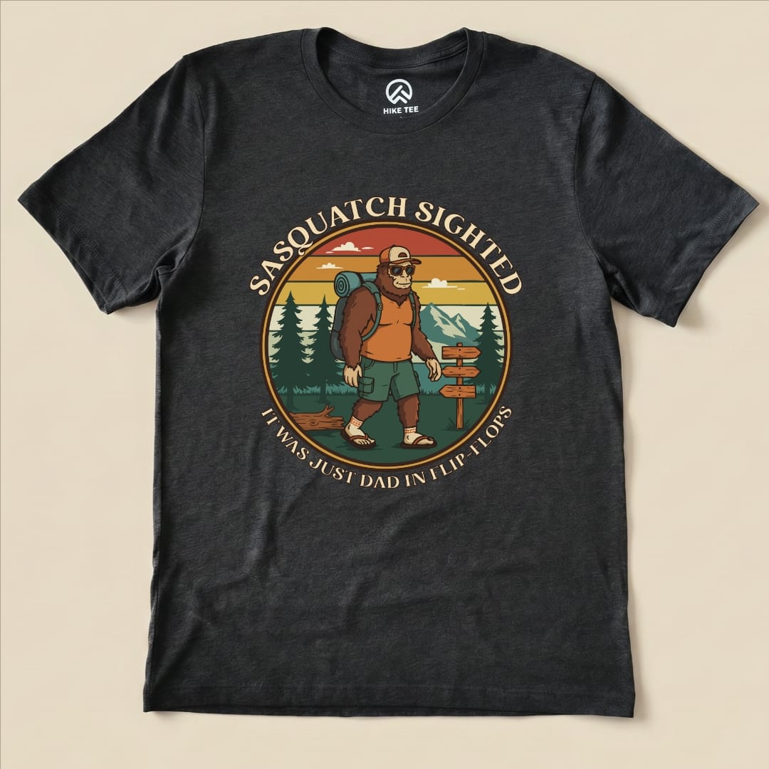 Hike Tee T-Shirt Dark Grey Heather / S Sasquatch Shirt