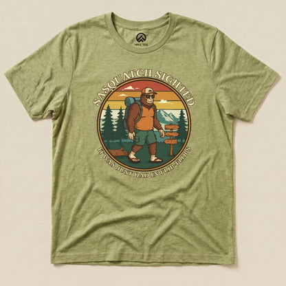 Hike Tee T-Shirt Heather Green / S Sasquatch Shirt