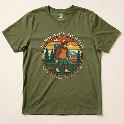 Hike Tee T-Shirt Military Green / S Sasquatch Shirt