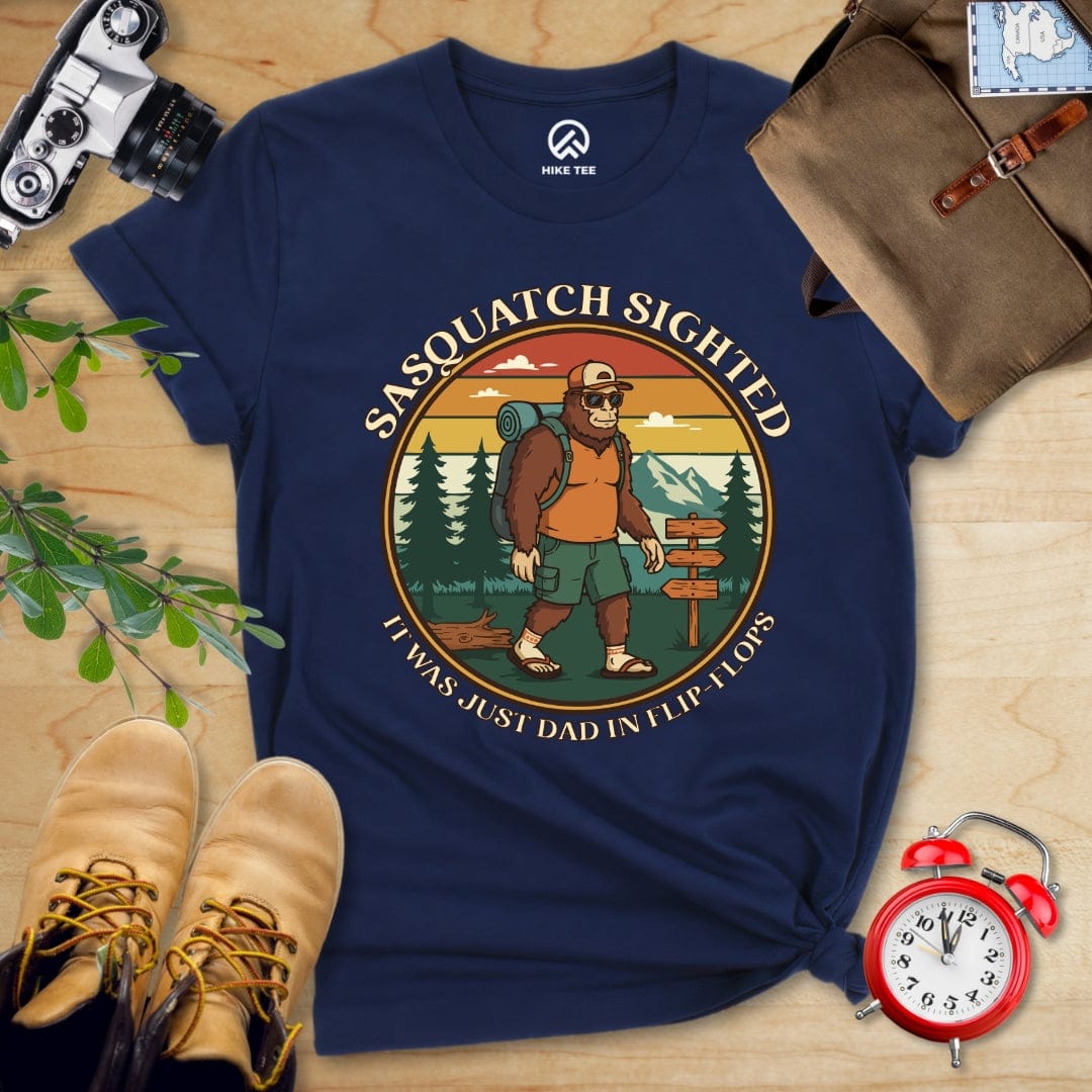 Hike Tee T-Shirt Navy / S Sasquatch Shirt