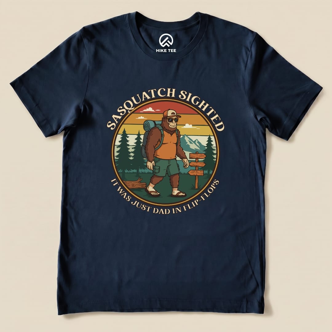 Hike Tee T-Shirt Navy / S Sasquatch Shirt
