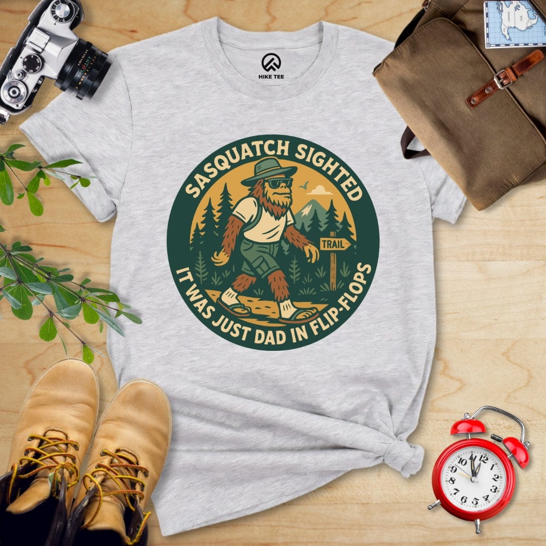Hike Tee T-Shirt Athletic Heather / S Sasquatch Sighted Shirt