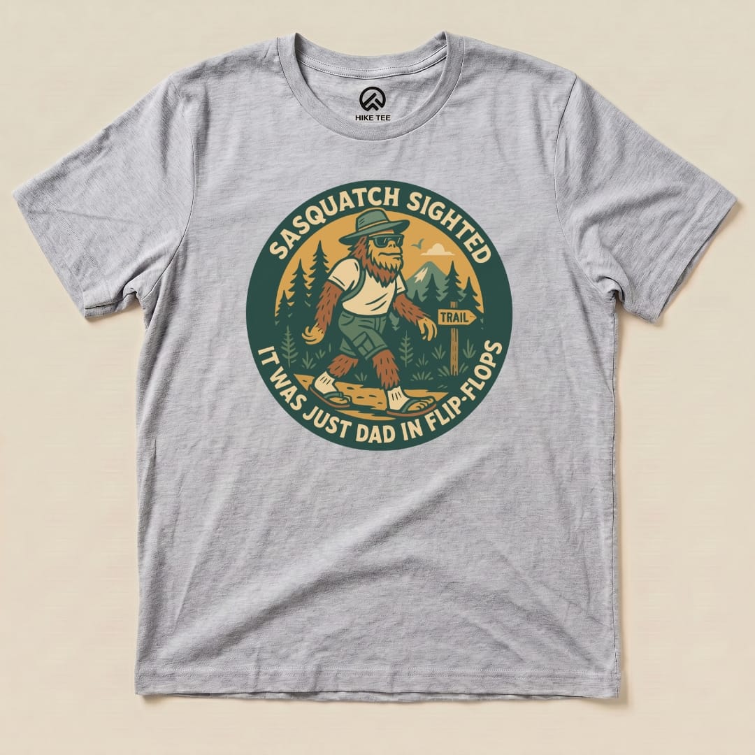Hike Tee T-Shirt Athletic Heather / S Sasquatch Sighted Shirt
