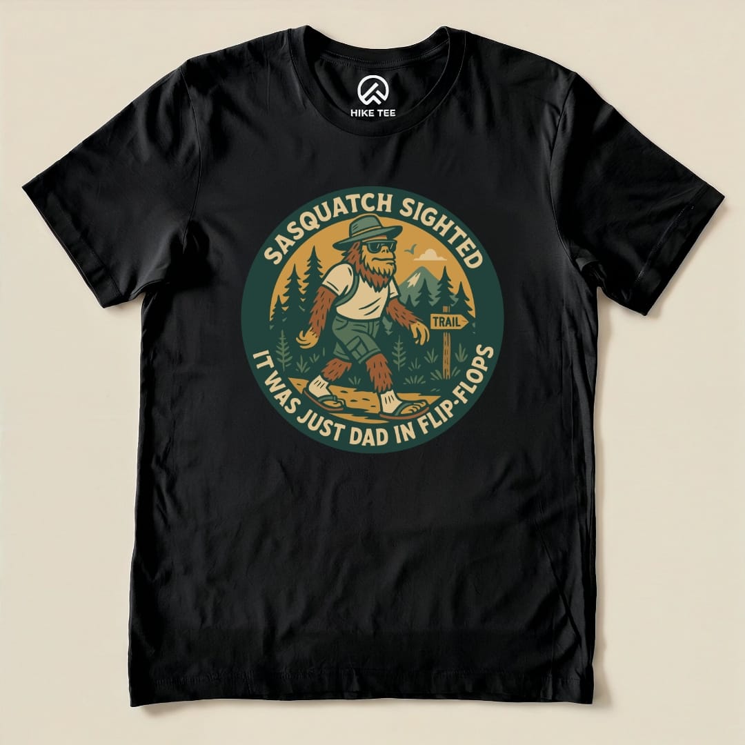 Hike Tee T-Shirt Black / S Sasquatch Sighted Shirt