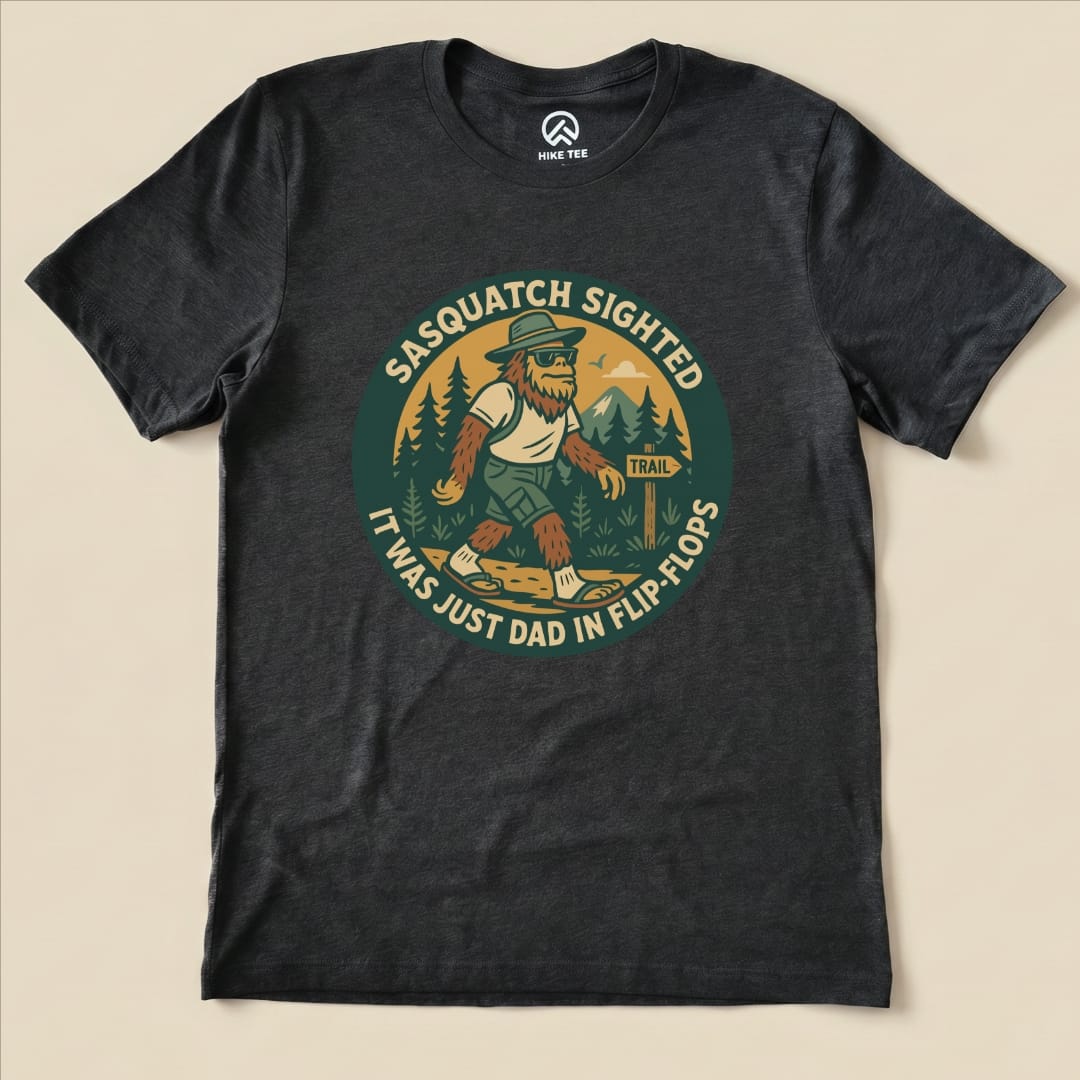Hike Tee T-Shirt Dark Grey Heather / S Sasquatch Sighted Shirt