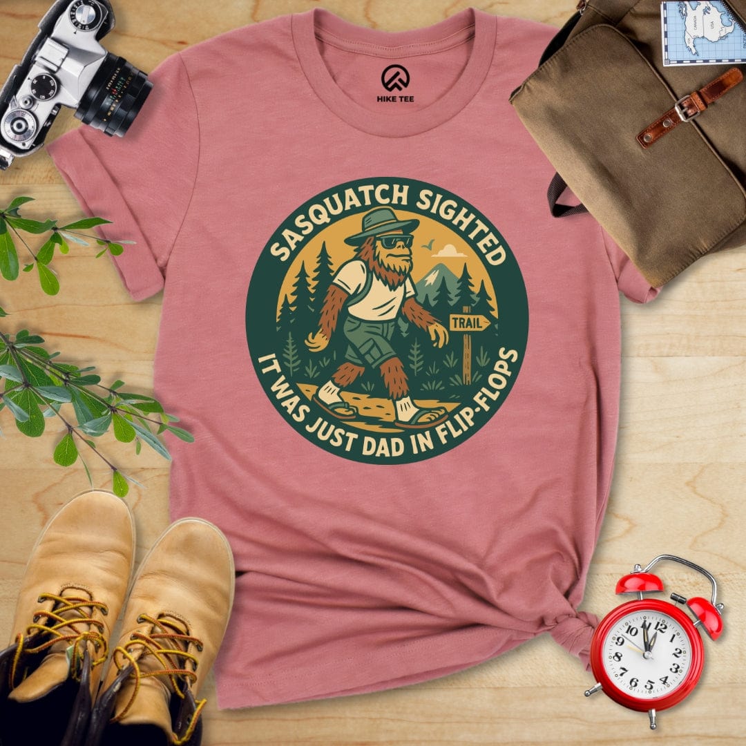 Hike Tee T-Shirt Heather Mauve / S Sasquatch Sighted Shirt